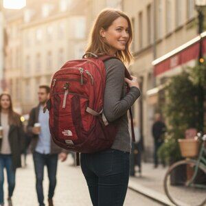 The North Face Recon Backpack – Red / Maroon – Classic Daypack